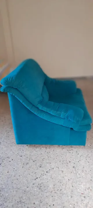 Sillón de terciopelo verde