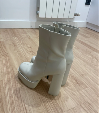 Botas blancas plataforma tacón