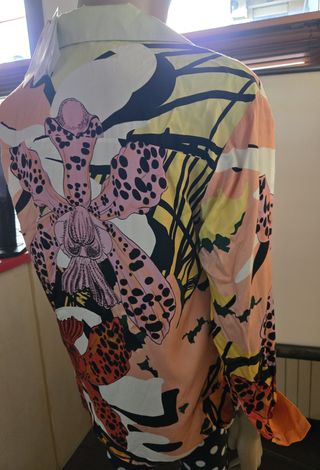 Blusa Estampada Flores y Animal Print