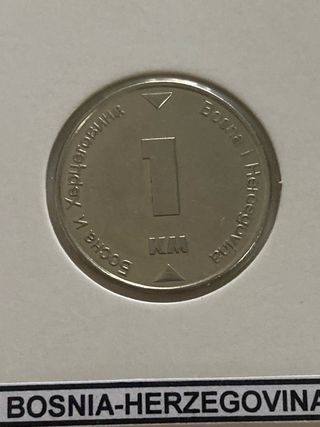 Lote 4 monedas Bosnia-Herzegovina