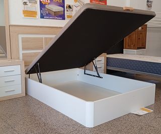 Canapé. Abatible Blanco, Amplio Arcón*. ¡REBAJADO!
