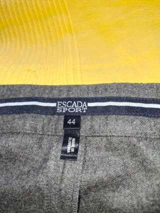 Pantalón recto mujer gris marengo