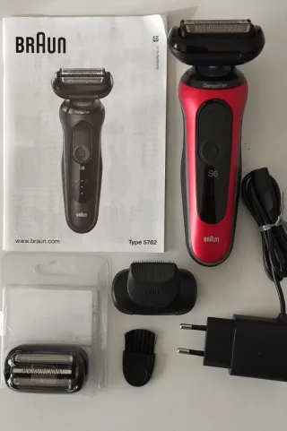 Afeitadora Braun S6 SensoFlex Roja