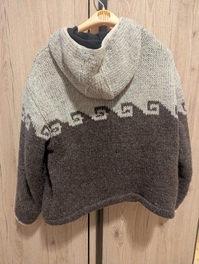 Giacca pile con cappuccio