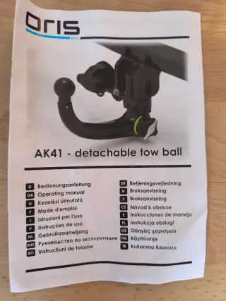 Bola de remolque desmontable ORIS AK41