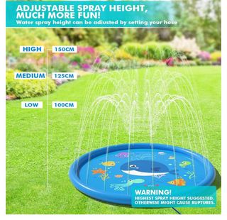 Tapete—alfombra juego de chorros de agua de jardín