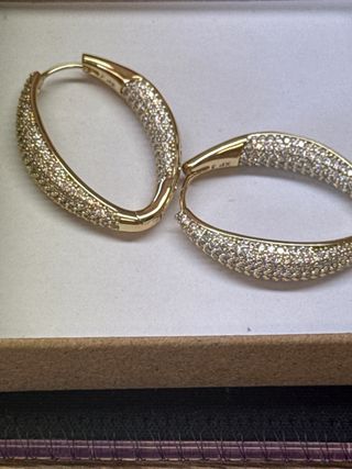 Pendientes laminado 14k Rayan Accesorios