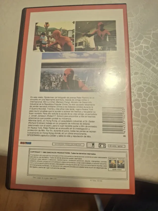 Spiderman El Desafío del Dragón VHS 1980