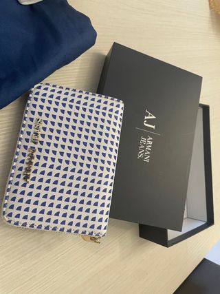 Bolso y Cartera Armani Jeans Azul/Blanco