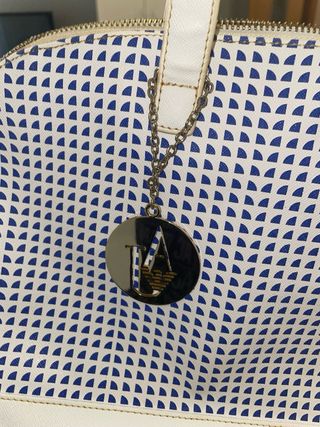 Bolso y Cartera Armani Jeans Azul/Blanco