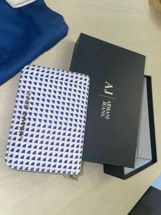 Bolso y Cartera Armani Jeans Azul/Blanco