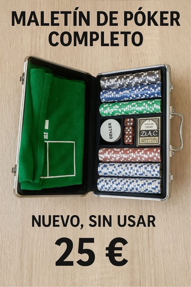 Maletín Póker Completo Nuevo