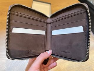 Cartera Hackett Piel Marrón Cocodrilo