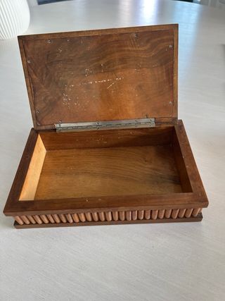 Scatola portagioie antica in legno