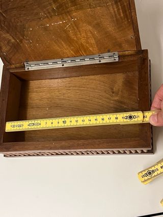 Scatola portagioie antica in legno