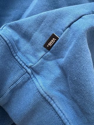 Felpa Vans blu con logo rosso
