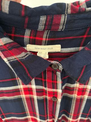 Camisa de cuadros Springfield talla M