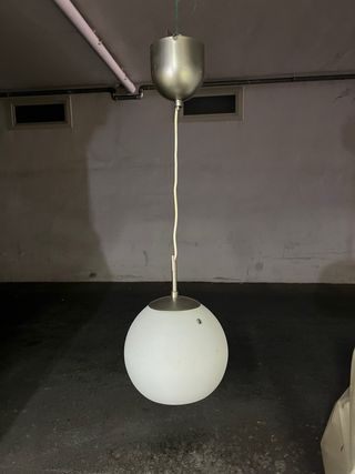 Lampadario moderno argento e bianco