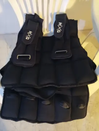 Pesas de 5kg mas chaleco de 20kg