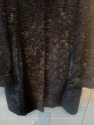 Cappotto Max Mara pelliccia sintetica nero