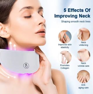 Mascarilla Facial LED Cuello Antienvejecimiento