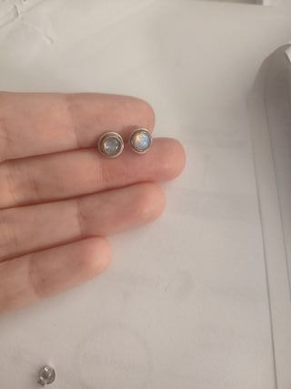 Pendientes Plata y Piedra Luna