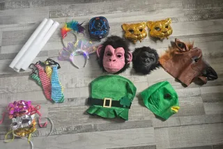 Máscaras y Accesorios Fiesta Hora Loca Carnaval