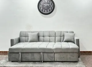 Sofá cama 3 plazas chaise longue con arcón - NUEVO