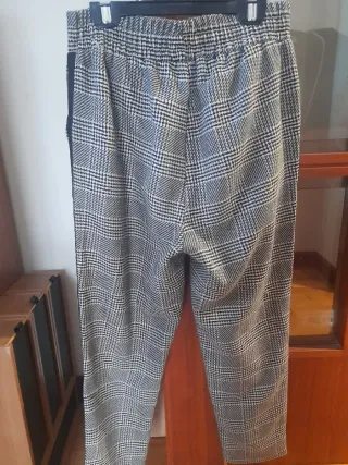 Pantalón elegante cuadros talla S