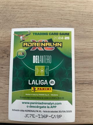 Carta Adrenalyn XL 24/25 Mbappé Balón de Oro