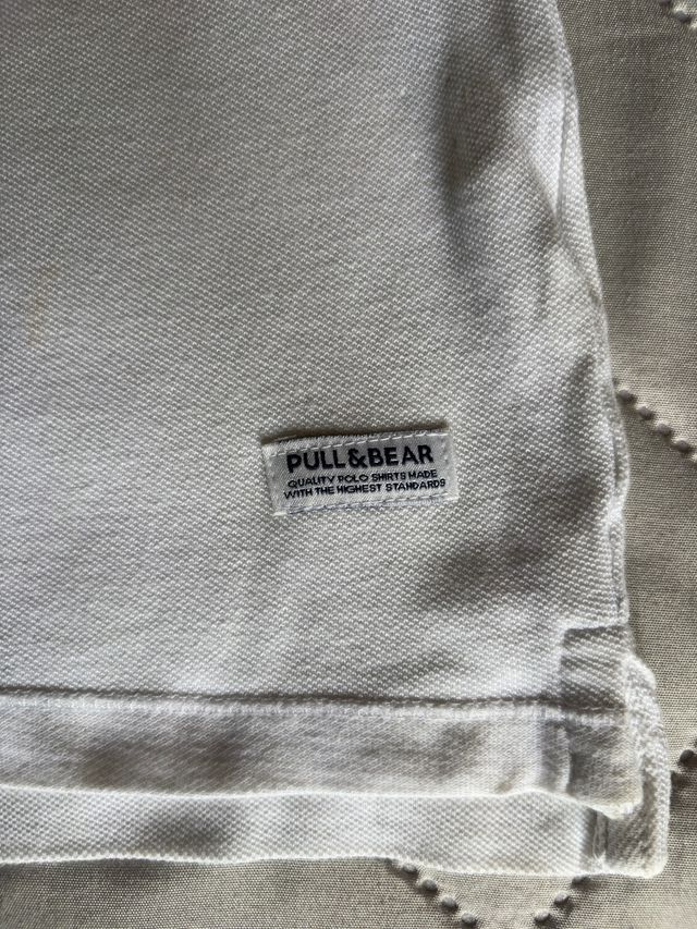 Polo Pull&Bear Branco Tamanho L