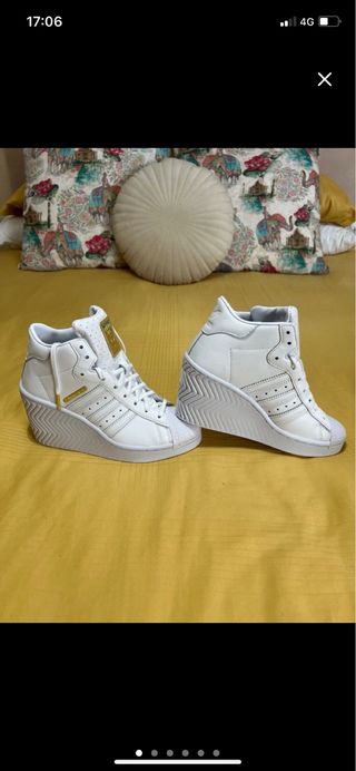 Zapatillas Adidas Superstar Wedge Blancas