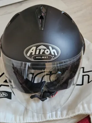 Casco Jet Airoh Nero Opaco Taglia S