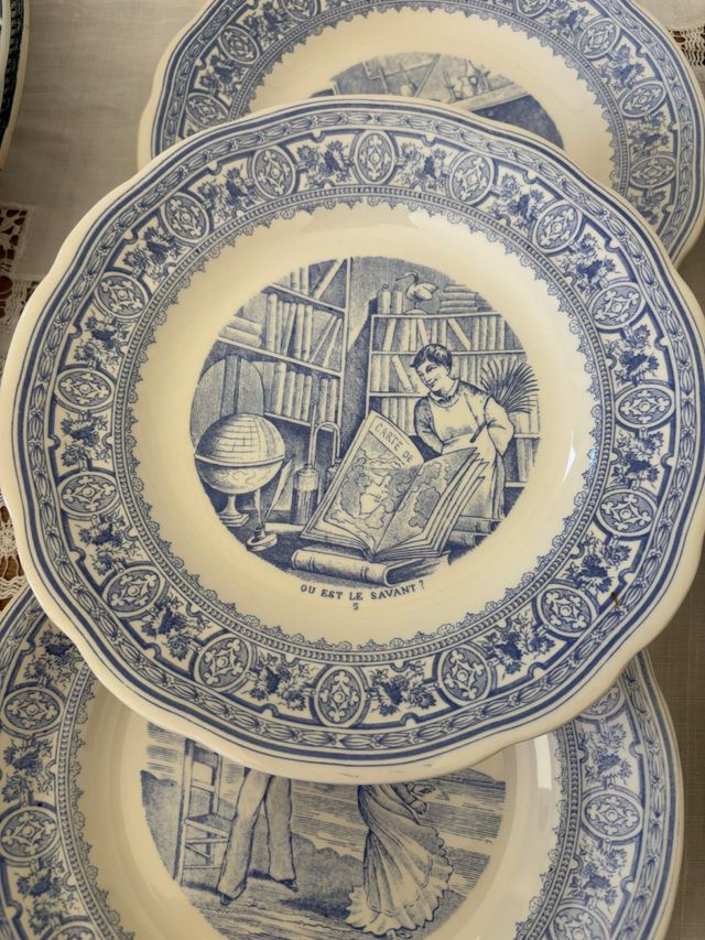 6 Platos de postre Gien