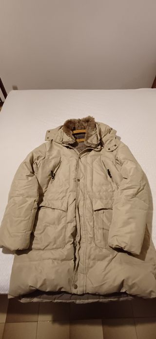 Giaccone Cotton's Beige con Cappuccio