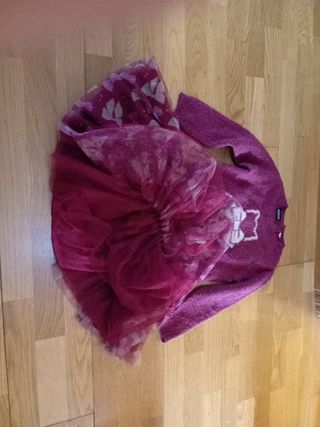 Conjunto niña 5 años: falda y jersey