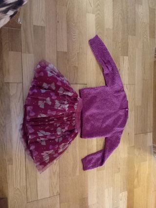 Conjunto niña 5 años: falda y jersey