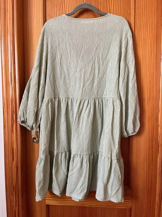 Vestido Mango verde menta talla única