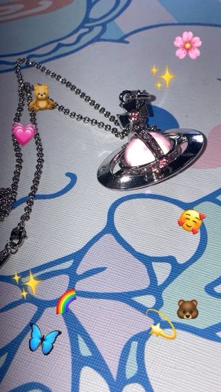 Collar Vivienne Westwood Orbe Rosa