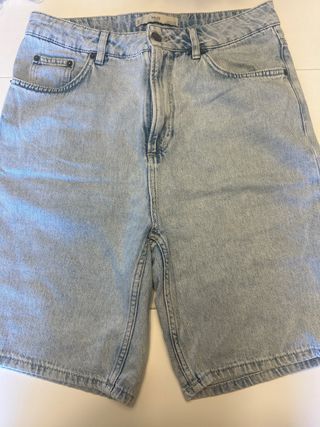 Mango Vaqueros Cortos Azules