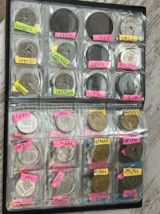 Álbum de monedas antiguas españolas