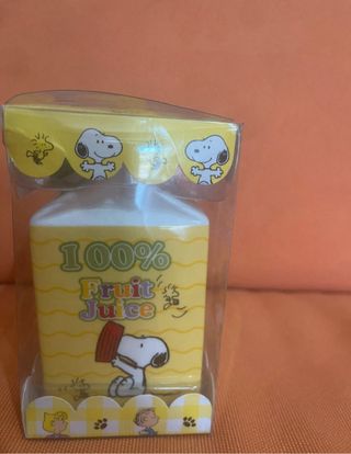 Salvadanaio Snoopy anni '90 ceramica nuovo