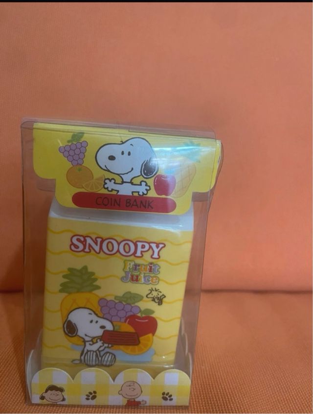 Salvadanaio Snoopy anni '90 ceramica nuovo
