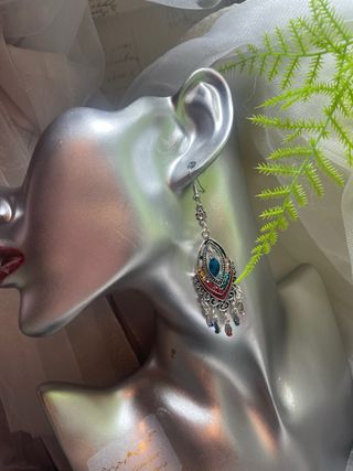 Pendientes Árabes colgantes con piedras 