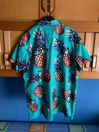 Camisa Hawaiana Piñas Gafas Sol Talla L