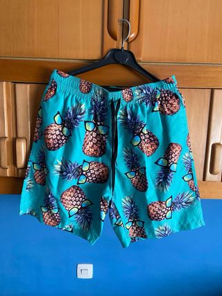 Camisa Hawaiana Piñas Gafas Sol Talla L