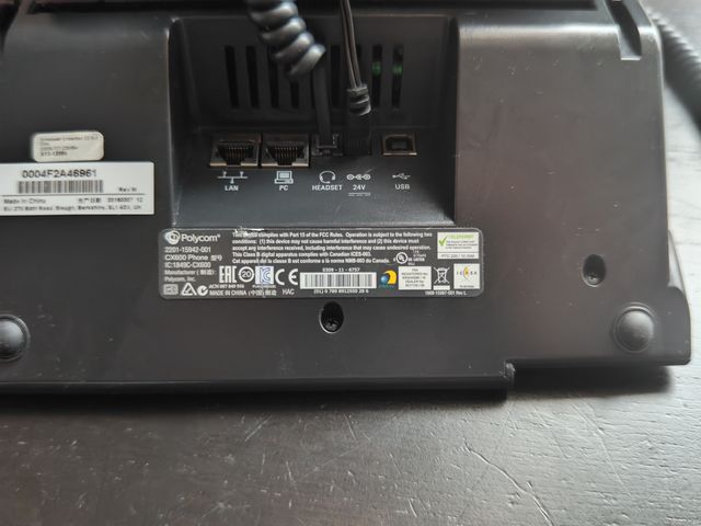 Teléfono VoIP Polycom CX600 Negro