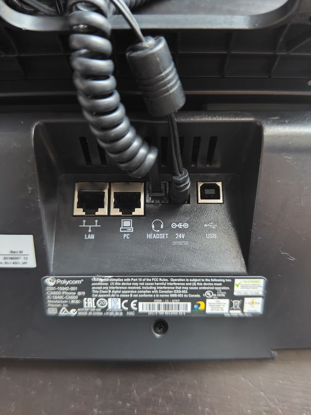 Teléfono VoIP Polycom CX600 Negro