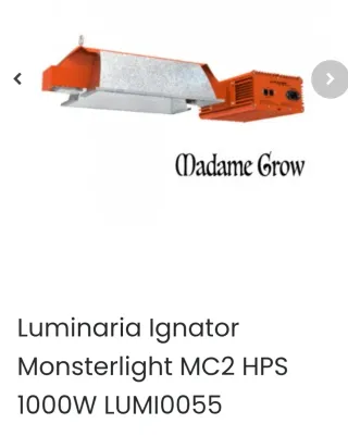 Luminaria Ignator Monsterlight MC2 HPS 1000W