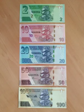 Billetes 🇿🇼 Zimbabue 🇿🇼